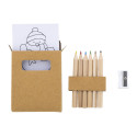 Jolably natural  Christmas colouring set 