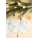 Jolably natural  Christmas colouring set 
