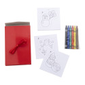 Rodjol rouge  Jeu de coloriage de Noël 