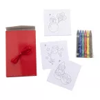 Rodjol rouge  Jeu de coloriage de Noël 