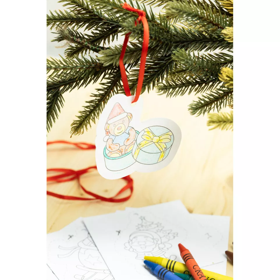 Rodjol rouge  Jeu de coloriage de Noël 