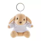 BunnyFob brown  plush bunny keyring 