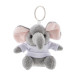 TrumpFob gris  porte-clés éléphant en peluche 