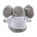 TrumpFob gris  porte-clés éléphant en peluche 