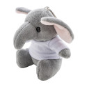 TrumpFob grijs  pluche olifant sleutelhanger 
