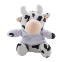 CowFob blanc noir porte-clés vache en peluche 
