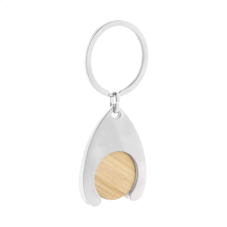 Zoinc natuurlijk zilver sleutelhanger...