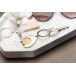 Zoinc natural silver trolley coin keyring 