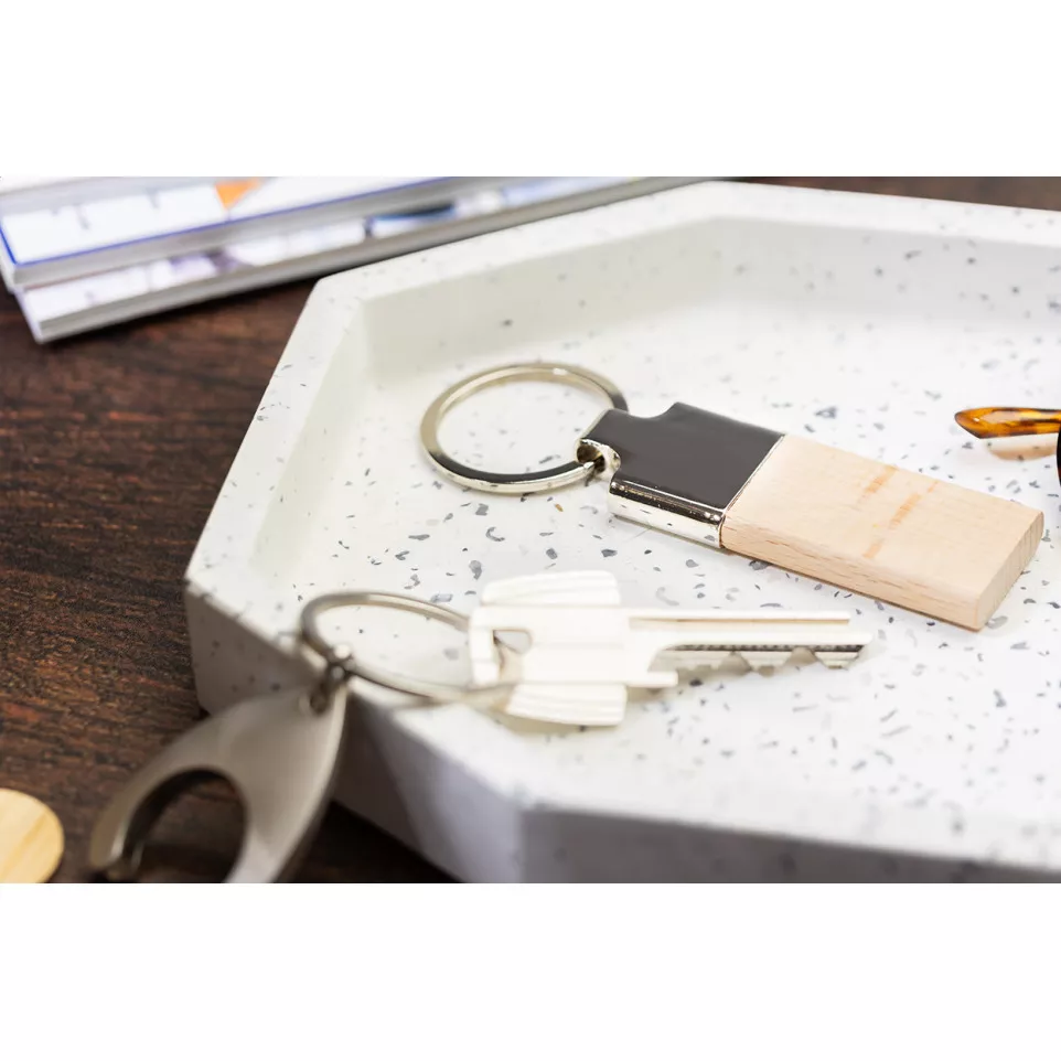 Lignum natuurlijk  sleutelhanger 