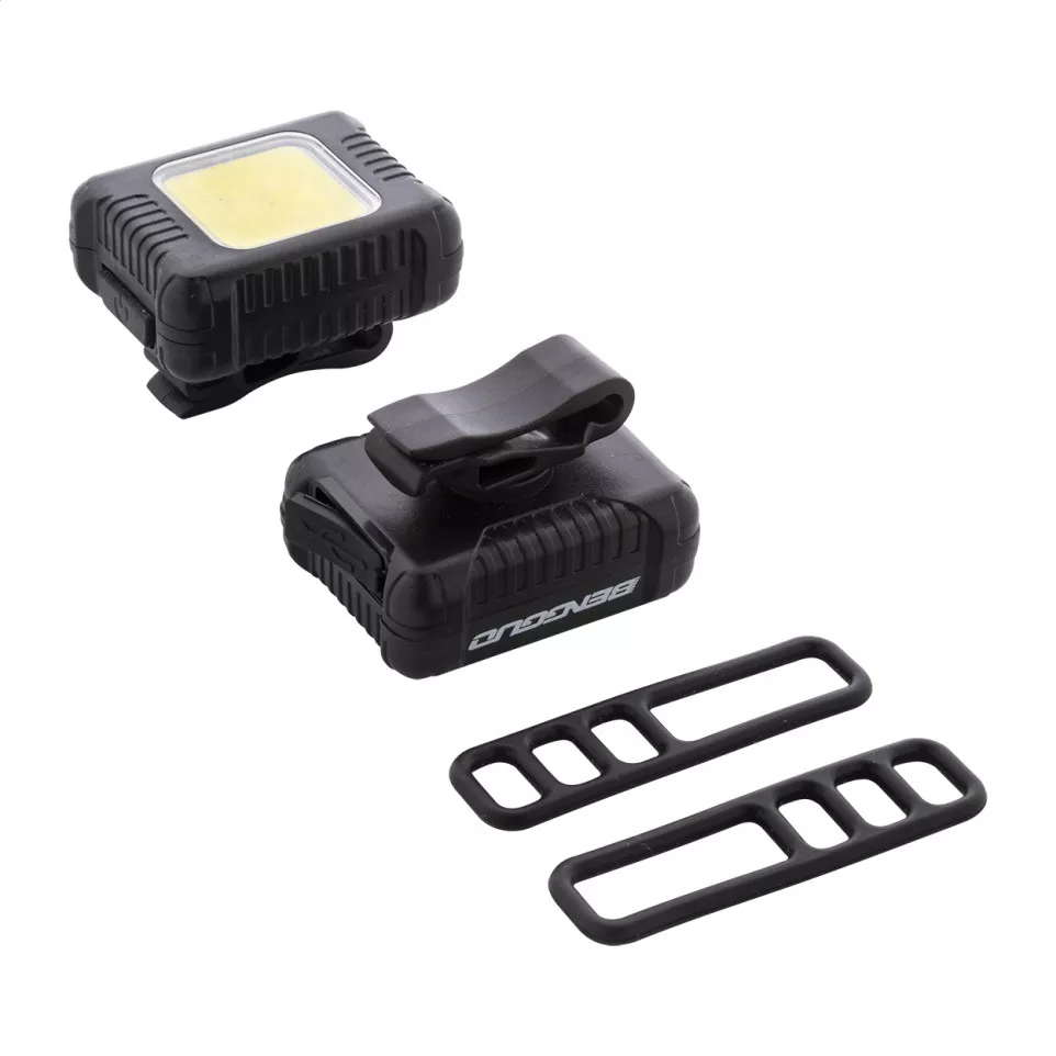 Cobik zwart  oplaadbare fiets lichtset 