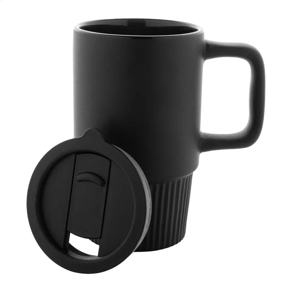 Freyja black  travel mug 