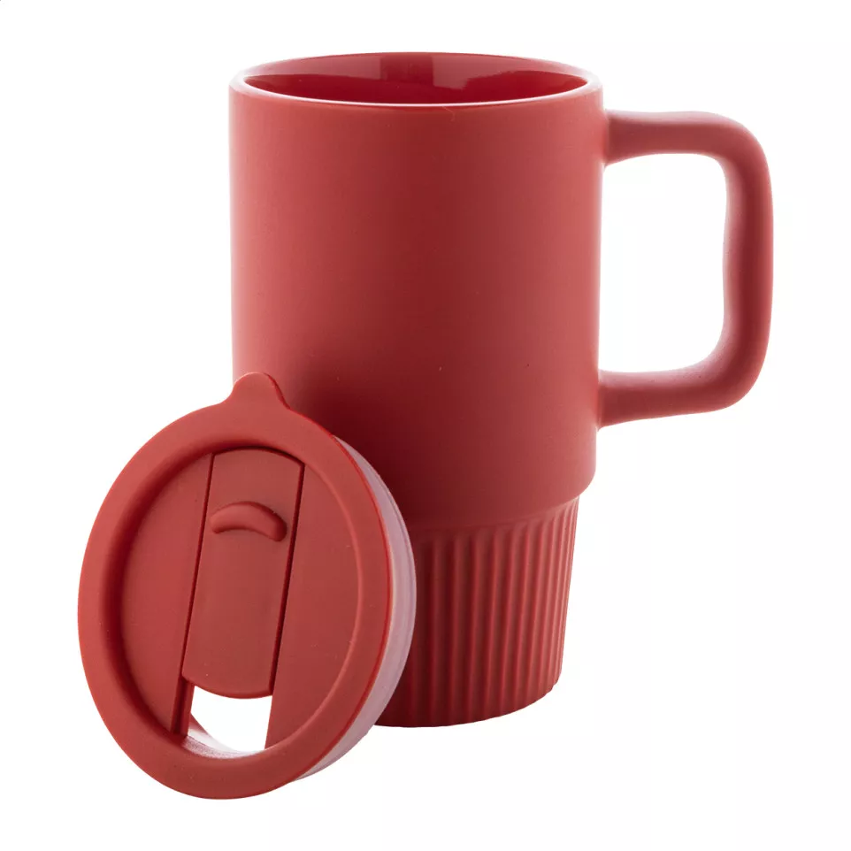 Freyja red  travel mug 
