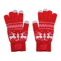 Skandihand rood  Kerst touchscreen handschoenen 