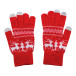 Skandihand rood  Kerst touchscreen handschoenen 