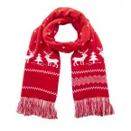 Skandihals rood  Kerst winter sjaal 