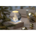 Borealis transparent natural Christmas light globe 