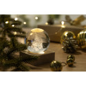 Borealis transparent natural Christmas light globe 