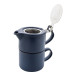 Gongmei donker blauw  theeservies 