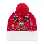 Norrsken rood  Kerst LED wintermuts, rendier 