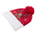 Norrsken rood  Kerst LED wintermuts, rendier 