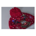 Norrsken rood  Kerst LED wintermuts, rendier 