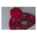 Norrsken rouge  Chapeau d'hiver LED de Noël, renne 