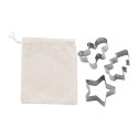 Pepparku zilver  Kerst koekjes cutter set 