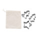Pepparku zilver  Kerst koekjes cutter set 