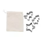 Pepparku silver  Christmas cookie cutter set 
