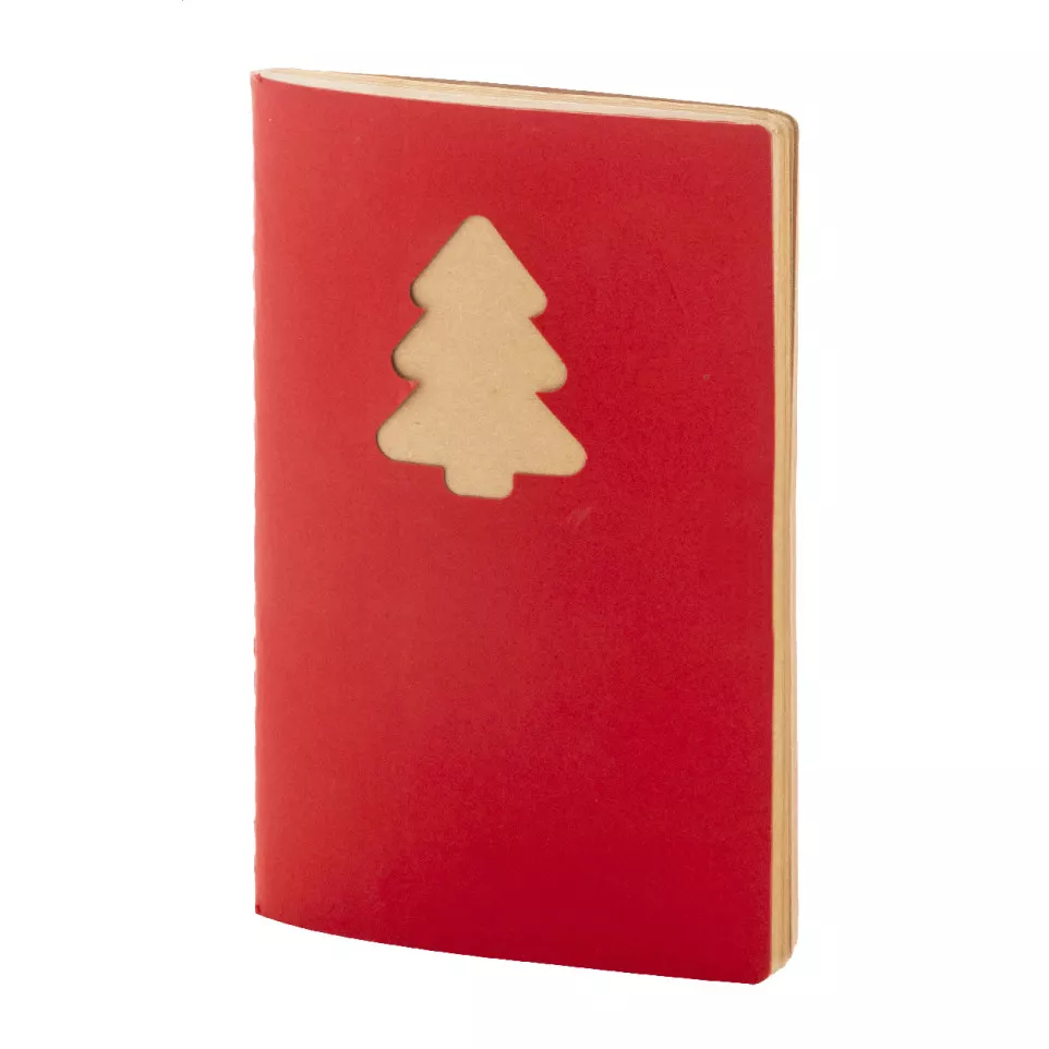 Jolbog rood  Kerst notitieboekje 