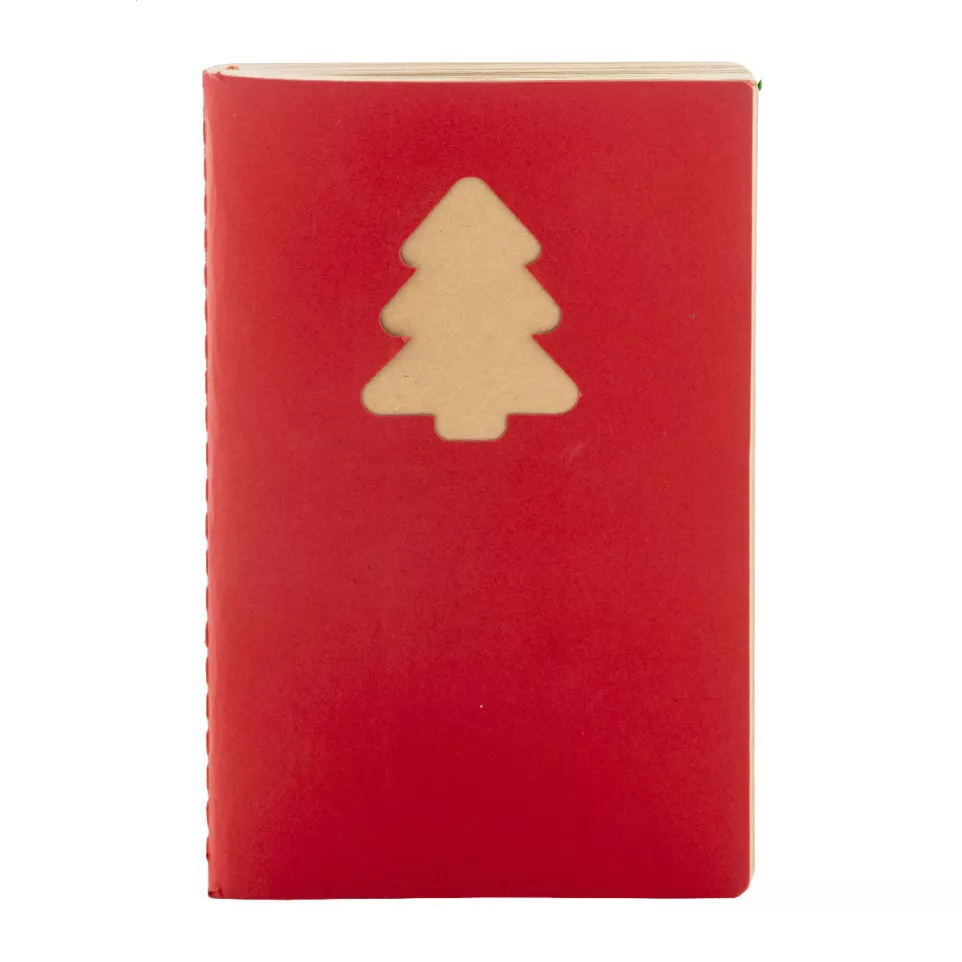 Jolbog rood  Kerst notitieboekje 