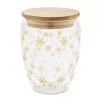 Bostro transparent naturelle Tasse de Noël en verre thermos 