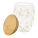 Bostro transparent naturelle Tasse de Noël en verre thermos 
