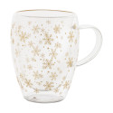 Snostro transparent  Mug thermos de Noël en verre 