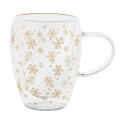 Snostro transparant  Kerst glazen thermomok 