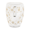 Snostro transparent  Mug thermos de Noël en verre 