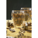Snostro transparent  Christmas glass thermo mug 