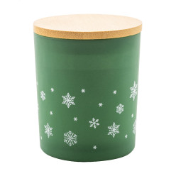 Jouluz groen  Kerstkaars, dennenboom 