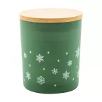 Jouluz green  Christmas candle, pine tree 