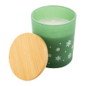 Jouluz green  Christmas candle, pine tree 