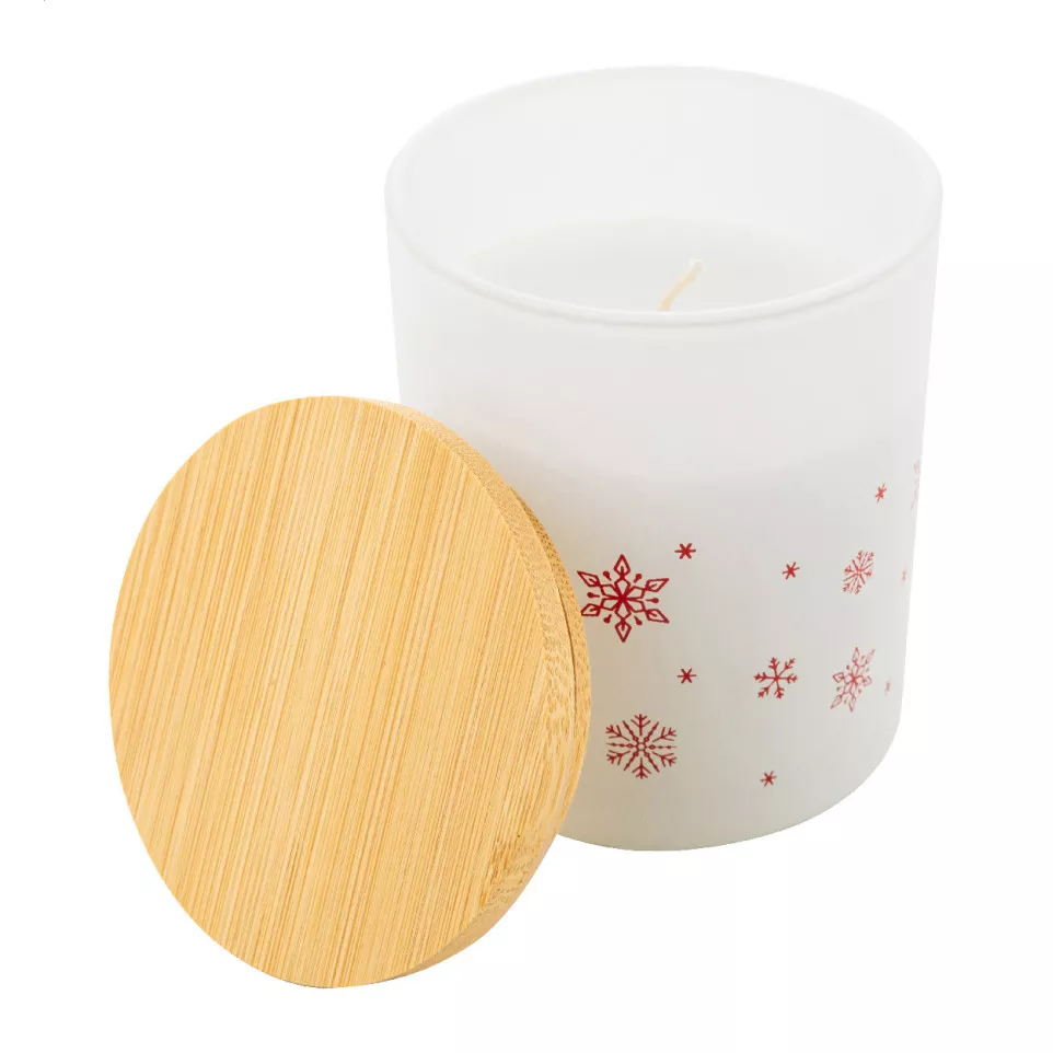 Jouluz white  Christmas candle, vanilla 