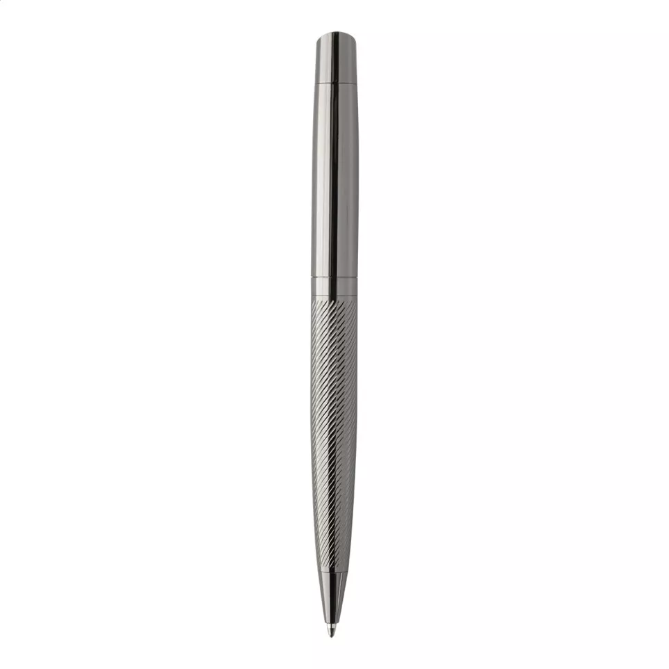 Tissage gris foncé  parure de stylos 
