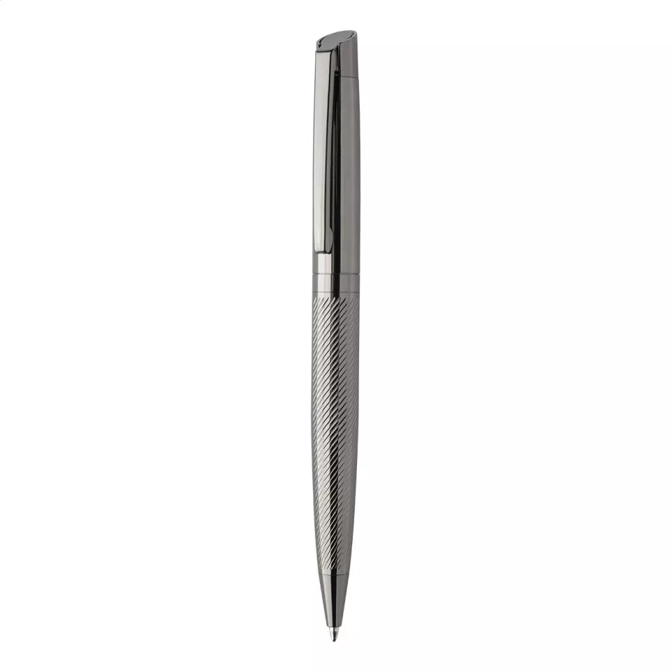 Tissage gris foncé  parure de stylos 