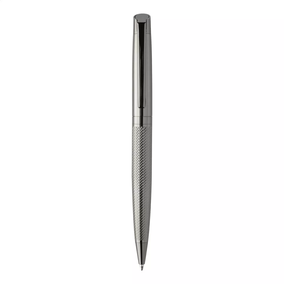 Tissage gris foncé  parure de stylos 