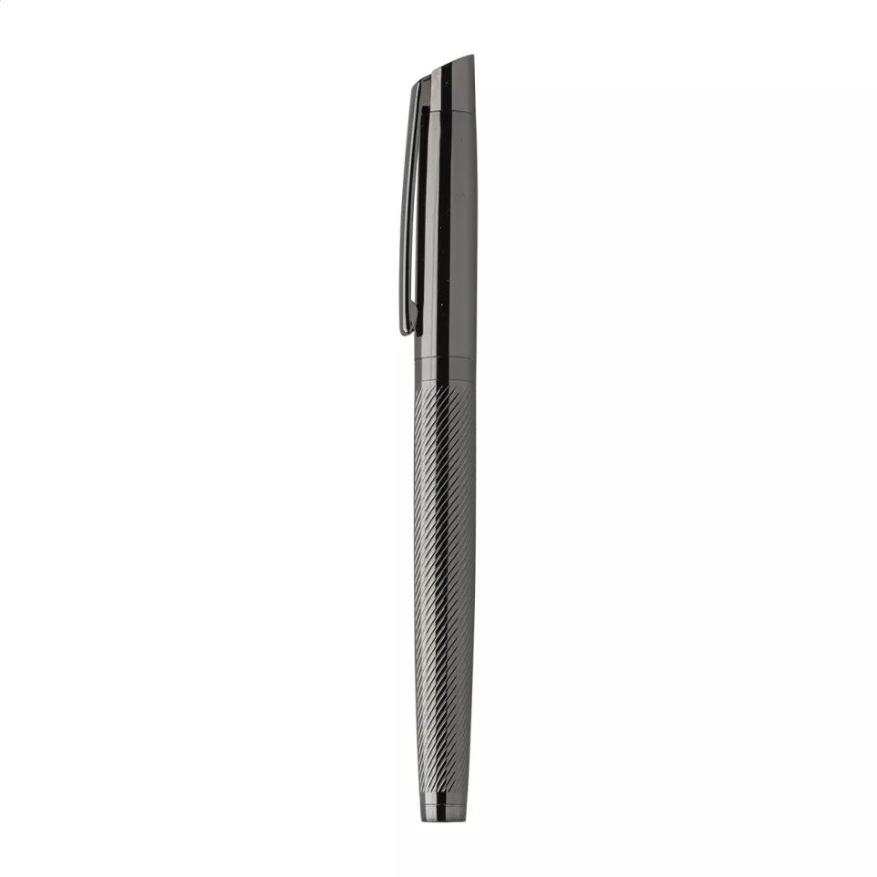 Tissage gris foncé  parure de stylos 