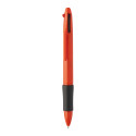 Quattro rood  RABS 4-kleuren balpen 