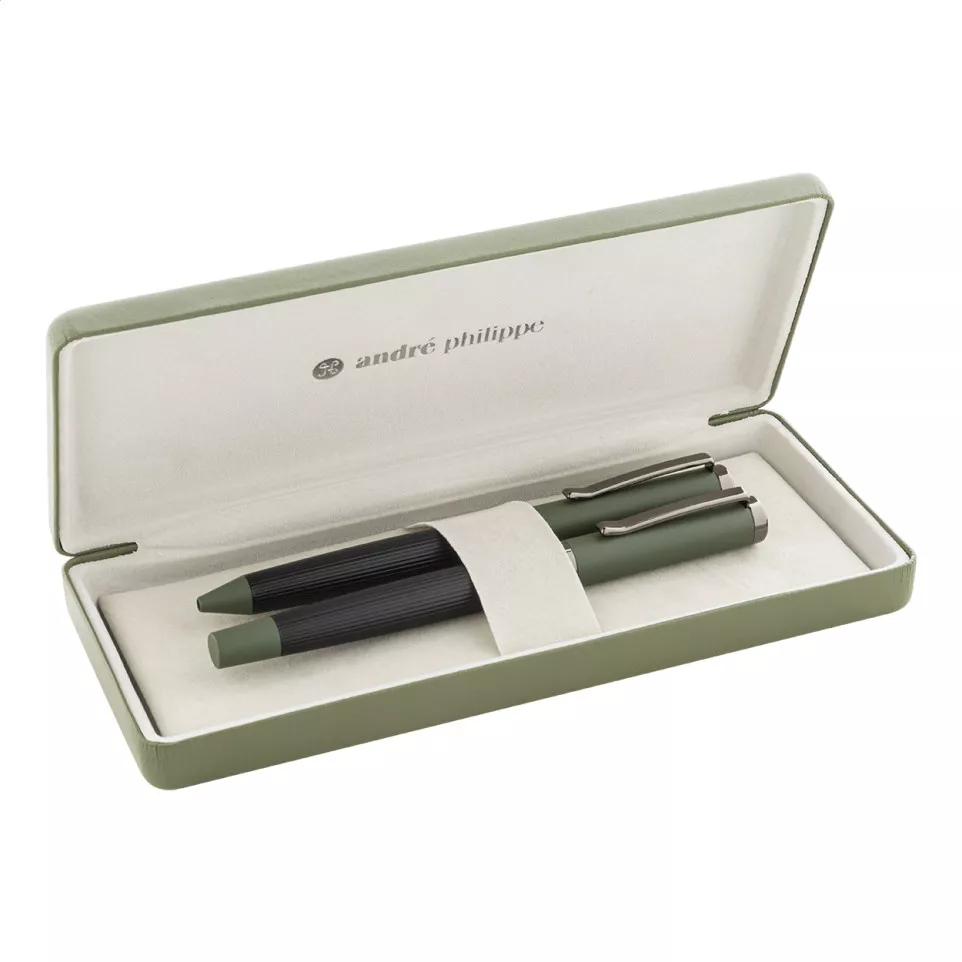 Macaye vert  parure de stylos 