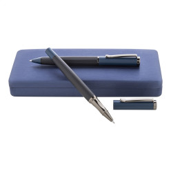 Macaye bleu  parure de stylos 