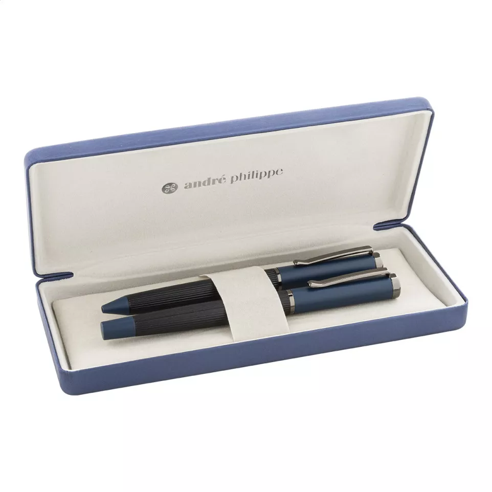 Macaye bleu  parure de stylos 