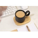 Kaguya black  ceramic mug 